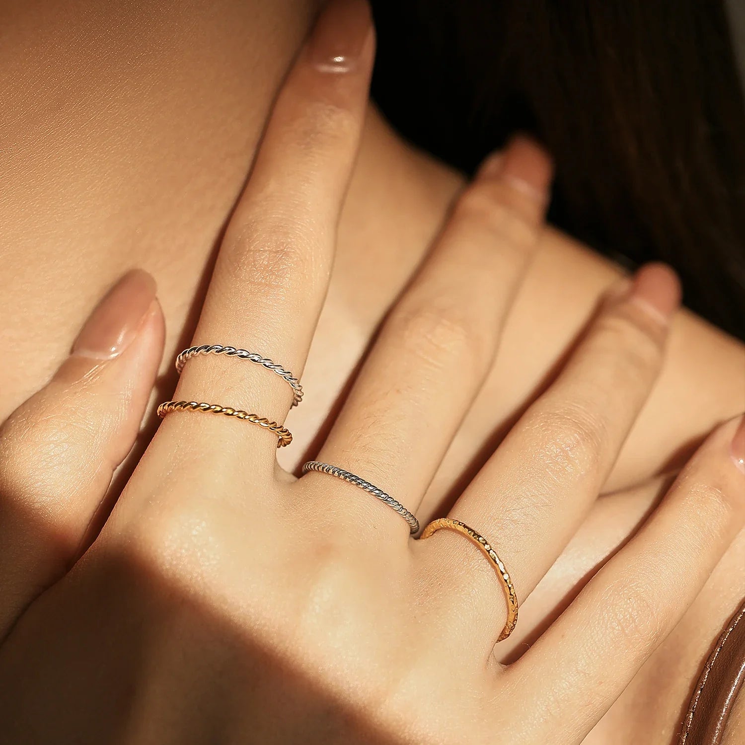 Elegant Silver Wave Ring