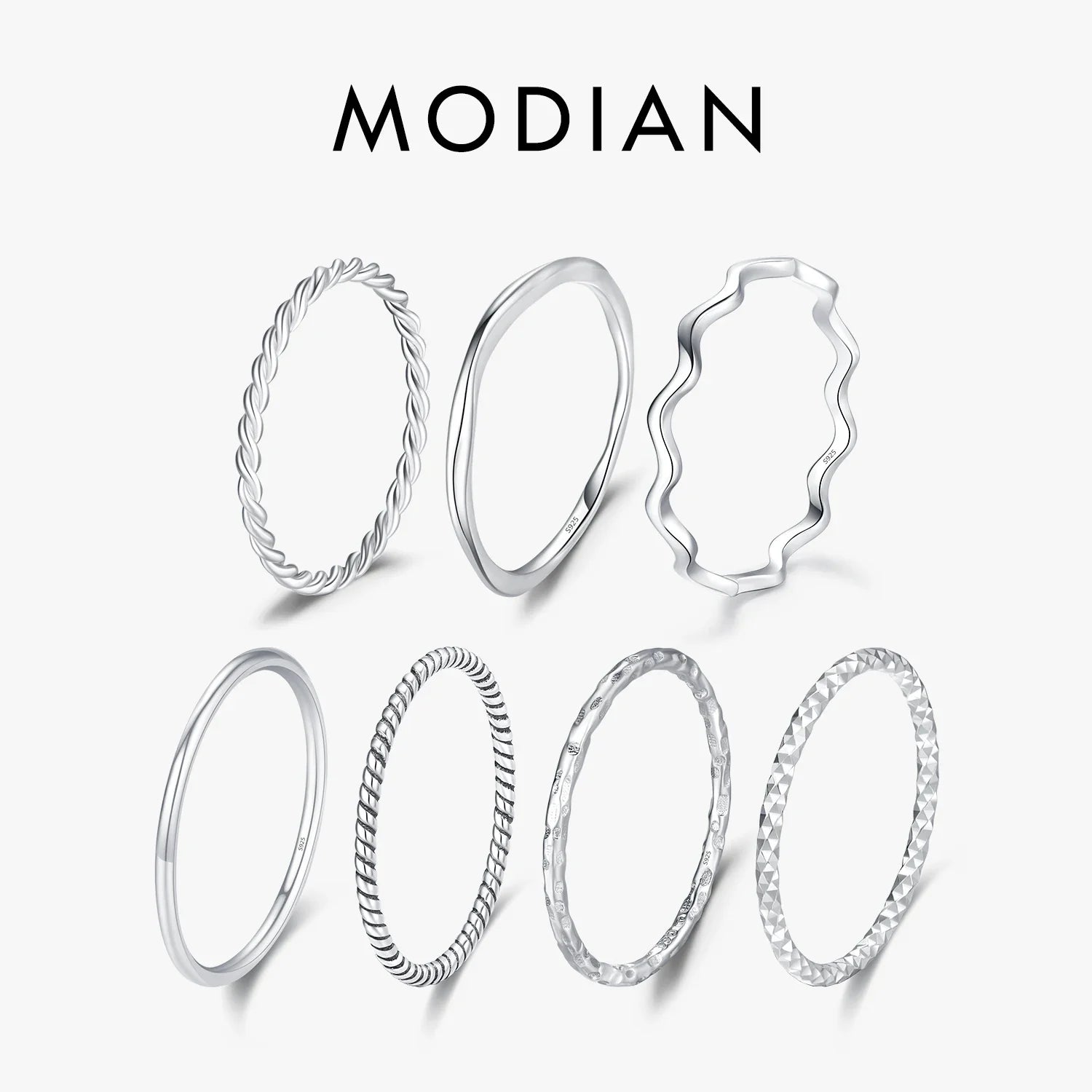 Elegant Silver Wave Ring